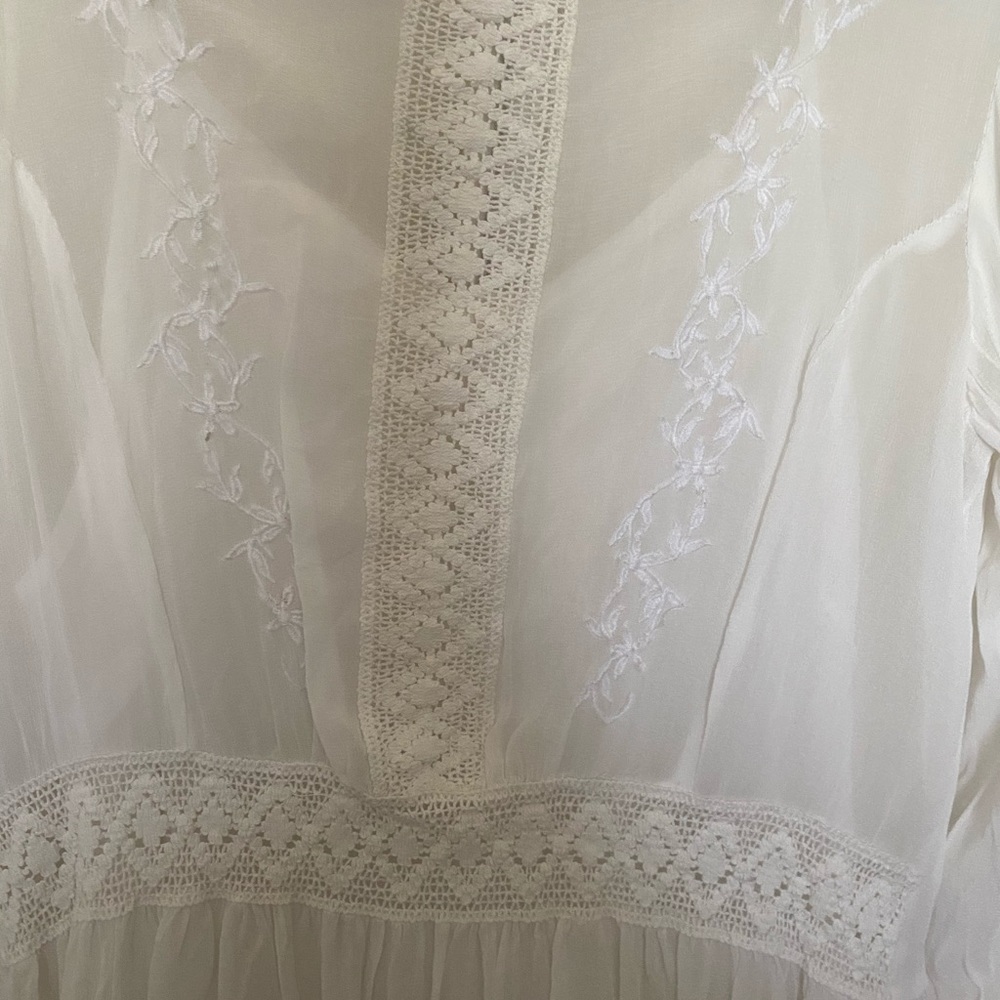 Boho white dress